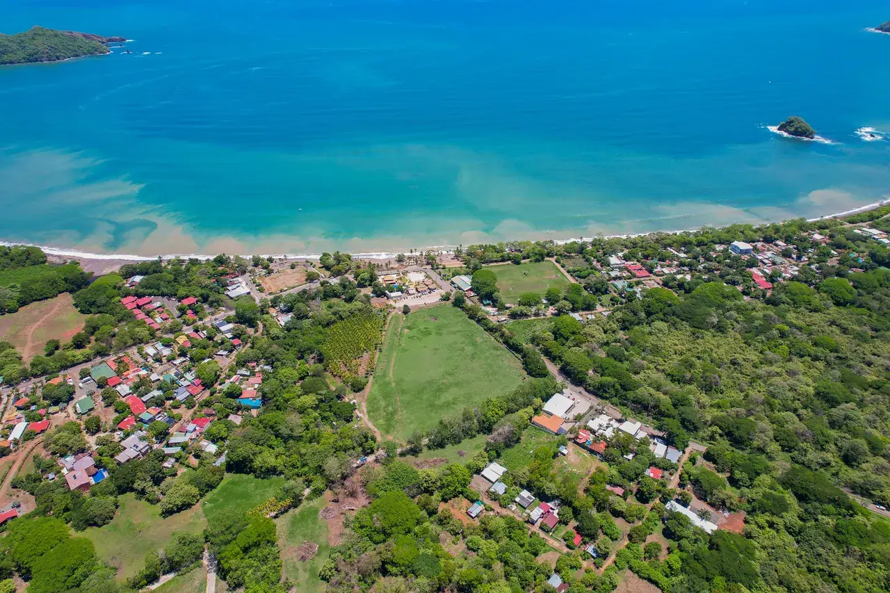 Aerial view of Brasilito, Guanacaste